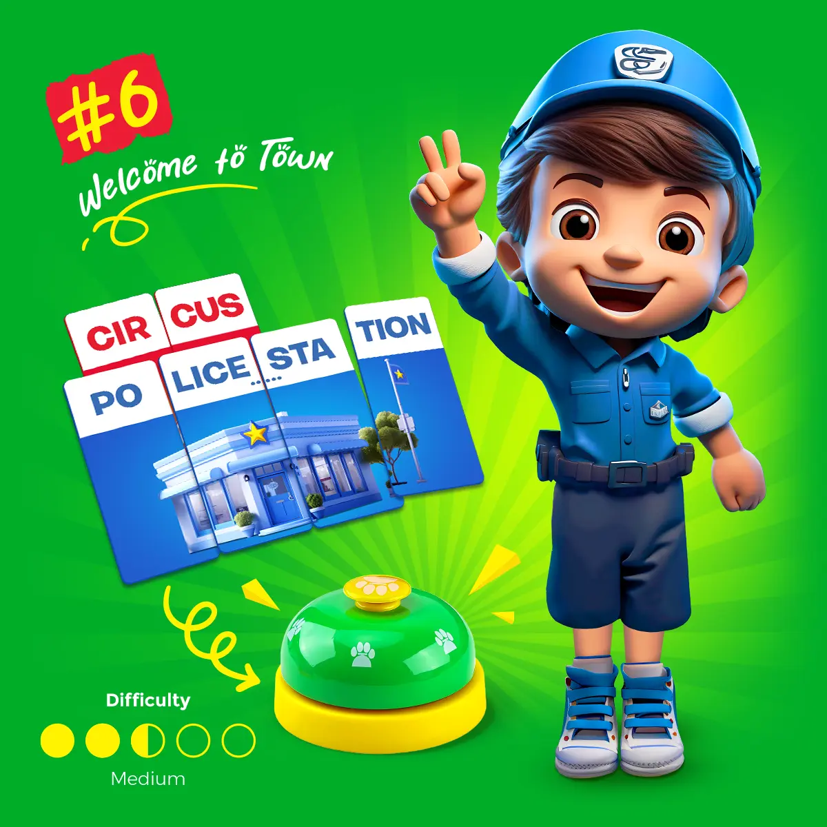 Welcome to Town learning about the city Word Colony Kids game created by Dorian Sarmasan a romanian games designer and creative director of Karpathic Brands