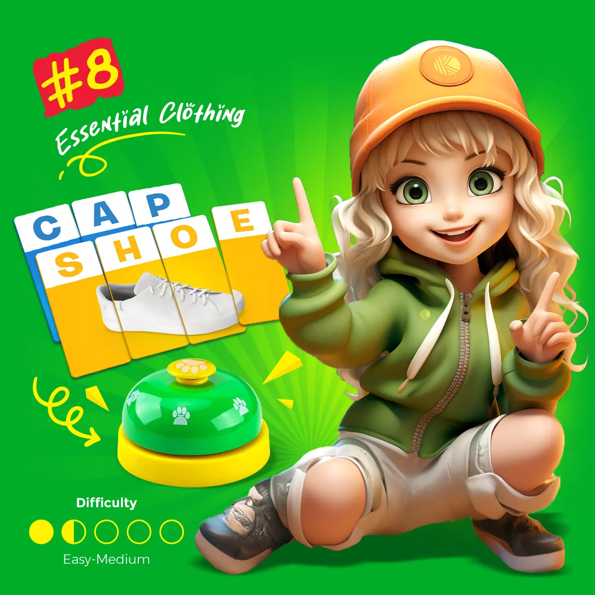 Essential Clothing Word Colony Kids game created by Dorian Sarmasan a romanian games designer and creative director of Karpathic Brands
